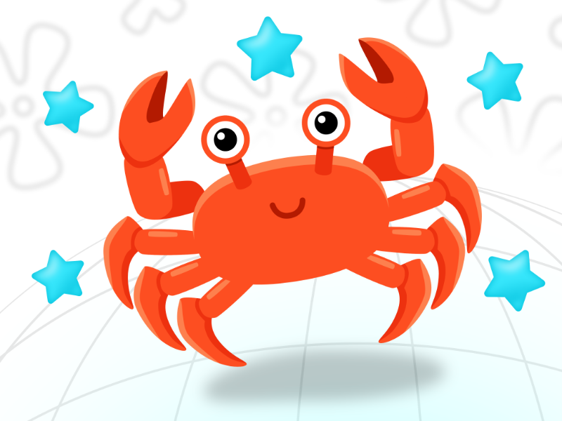 Star Crab mini-game in BiColor – Vision Trainer for lazy eye practice
